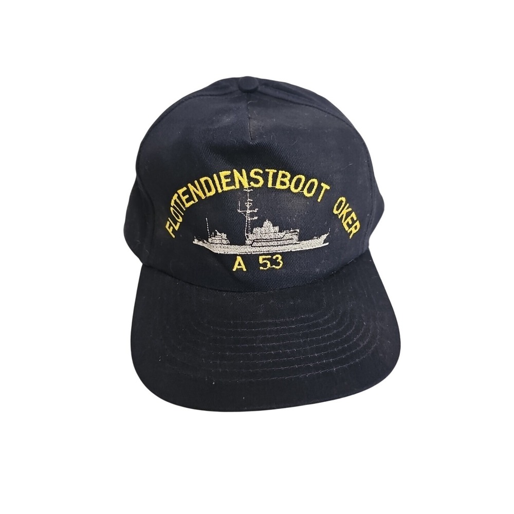 KC Flottendienstboot Oker A 53 Navy Blue Hat Snapback Cap Decksdienst
